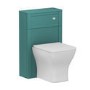 500mm Green Back to Wall Unit with Square Toilet - Avebury