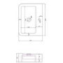 1600mm Grey Toilet and Sink Unit with Traditional Toilet and Storage Unit - Westbury