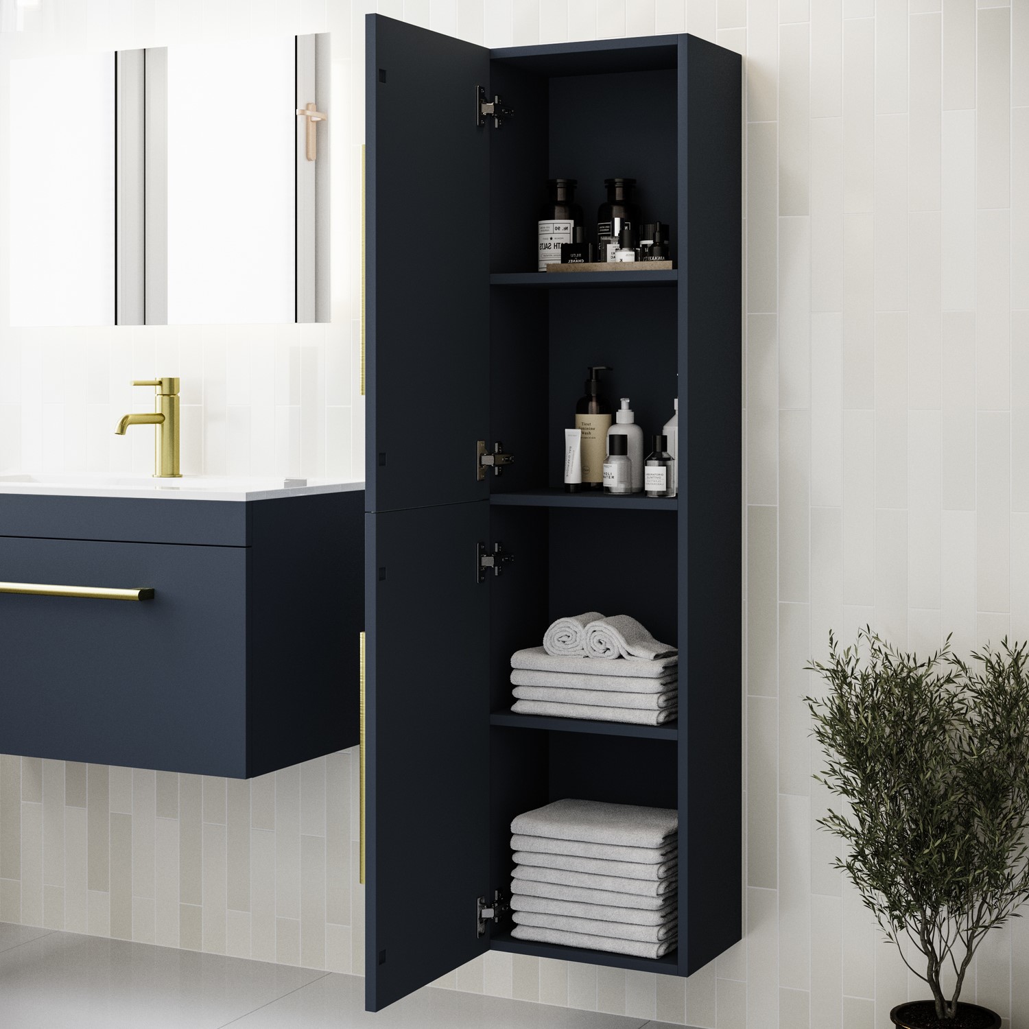 bathroom cabinet mounted
