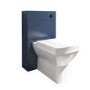 500mm Blue Back to Wall Toilet Unit and black fittings - Ashford