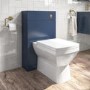 500mm Blue Back to Wall Toilet Unit and brass fittings - Ashford