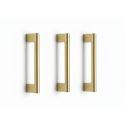 BUN/BeBa_27068/98194 Brushed Brass Ashford Handle Pack of Three