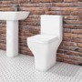 Close Coupled Rimless Comfort Height Short Projection Toilet with Soft Close Seat - Austin