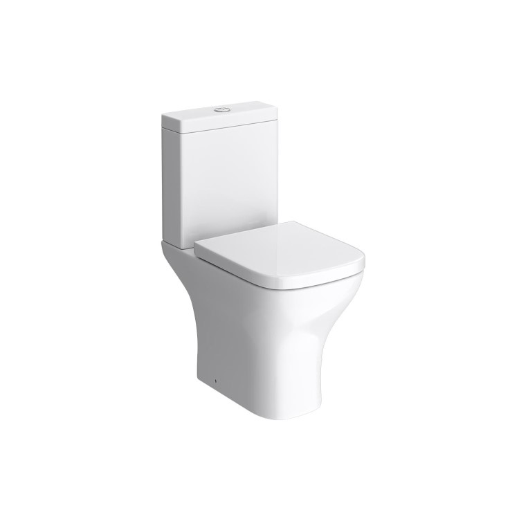 Close Coupled Rimless Comfort Height Short Projection Toilet with Soft Close Seat - Austin