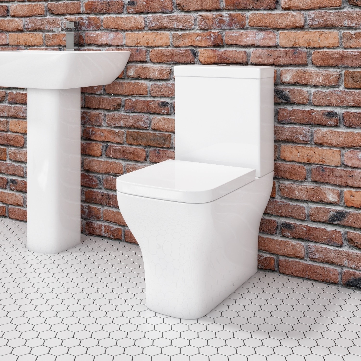 Close Coupled Rimless Toilet with Soft Close Seat - Austin