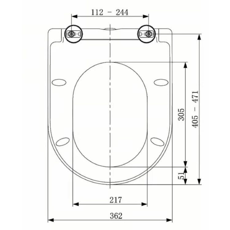 Close Coupled Comfort Height Toilet with Soft Close Seat - Pendle