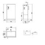 400mm White Freestanding Cloakroom Vanity Unit with Basin and Chrome Handle - Ashford