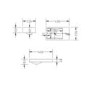 400mm Blue Freestanding Cloakroom Vanity Unit with Basin and Black Handle - Ashford