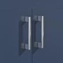 600mm Blue Freestanding Vanity Unit with Basin and Chrome Handle - Ashford