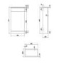 1100mm Blue Toilet and Sink Unit with Drawers, Round Toilet and Chrome Fittings - Ashford