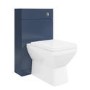 1100mm Blue Square Toilet and Sink Unit with Chrome Fittings - Ashford