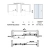 1200 x 900mm Rectangular Sliding Shower Enclosure - Frameless