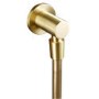 GRADE A1 - Arissa Brushed Brass Wall Outlet Elbow