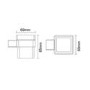 4 Piece Brass Bathroom Accessory Set - Arissa