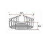 4 Piece Brass Bathroom Accessory Set - Arissa