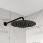 Black 1 Outlet Wall Mounted Thermostatic Mixer Shower Set - Arissa