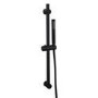 Black 2 Outlet Wall Mounted Thermostatic Mixer Shower Set with Hand Shower - Arissa