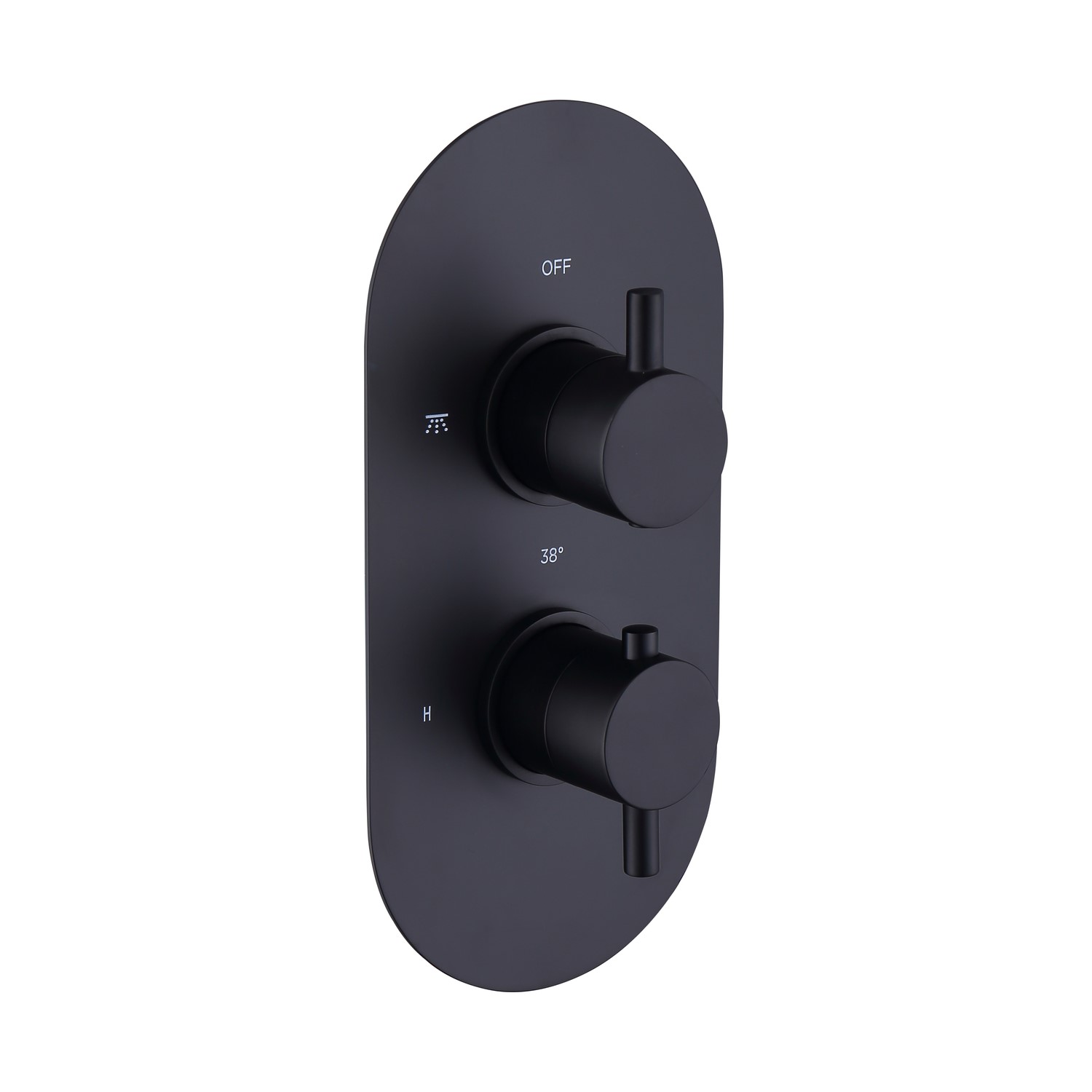 Arissa Matt Black Round Wall Outlet Elbow