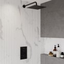 BUN/BeBa_27180/78068 Black 1 Outlet Wall Mounted Thermostatic Mixer Shower Set  - Zana