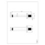 Zana Matt Black 120mm Square Ceiling Arm
