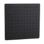 Zana Matt Black 250mm Slim Square Shower Head and Ceiling Arm