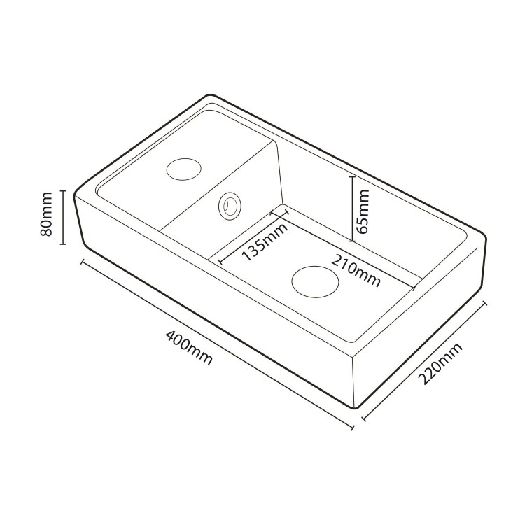 400mm Anthracite Freestanding Vanity Unit with Basin - Cranbrook