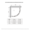 Chrome 8mm Glass Frameless Quadrant Shower Enclosure 900mm - Aquila
