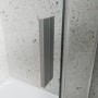 Chrome 8mm Glass Frameless Rectangular Sliding Shower Enclosure with Shower Tray 1000x900mm - Aquila