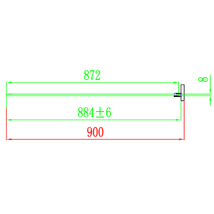 Chrome 8mm Glass Frameless Rectangular Sliding Shower Enclosure with Shower Tray 1000x900mm - Aquila