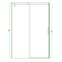 Chrome 8mm Glass Frameless Rectangular Sliding Shower Enclosure with Shower Tray 1200x800mm - Aquila