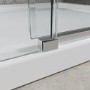 Chrome 8mm Glass Frameless Rectangular Sliding Shower Enclosure 1200x900mm - Aquila