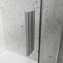 Chrome 8mm Glass Frameless Rectangular Sliding Shower Enclosure 1200x900mm - Aquila