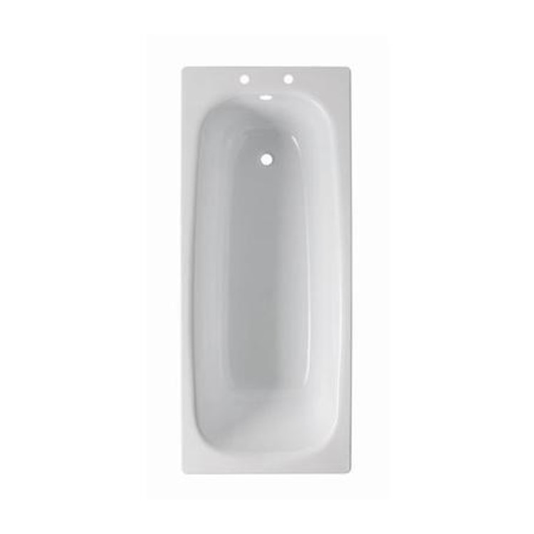 1600 x 700 Colt Single Ended Steel Bath with 2 Tap Holes