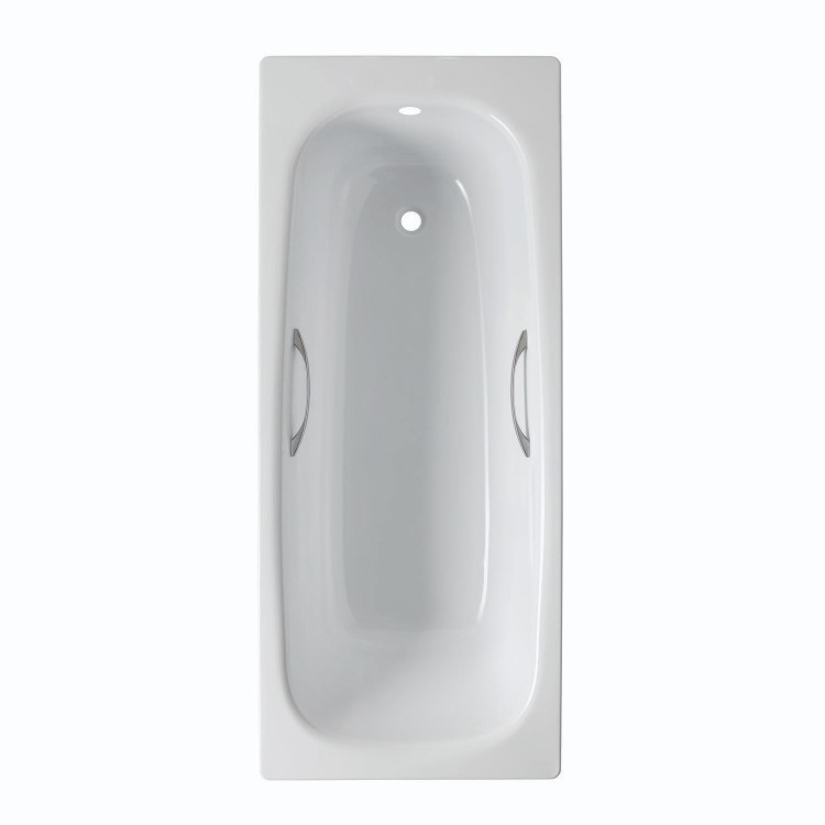 1700 x 700 Colt Single Ended Steel Bath with 0 Tap Holes and Grips