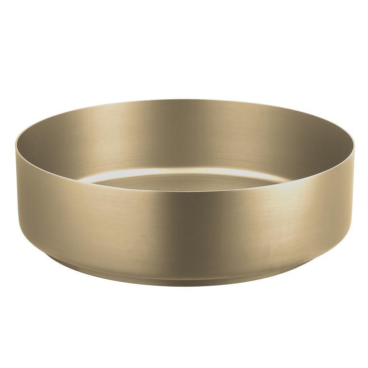 Stainless Steel Brass Round Countertop Basin with Tall Mixer Tap - Zorah