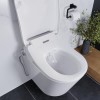 Wall Hung Toilet with Smart Bidet Toilet Seat - Purificare