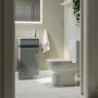 410mm Light Grey Cloakroom Vanity Unit with Basin - Pendle