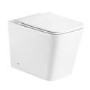 1100mm White Toilet and Sink Unit with Square Toilet - Pendle
