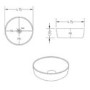 600mm Dark Grey Wall Hung Countertop Vanity Unit with Basin - Pendle