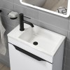 460mm White Cloakroom Freestanding Vanity Unit with Basin - Sion