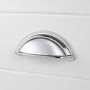 650mm White Traditional Freestanding Vanity Unit with Basin and Chrome Handles- Kentmere
