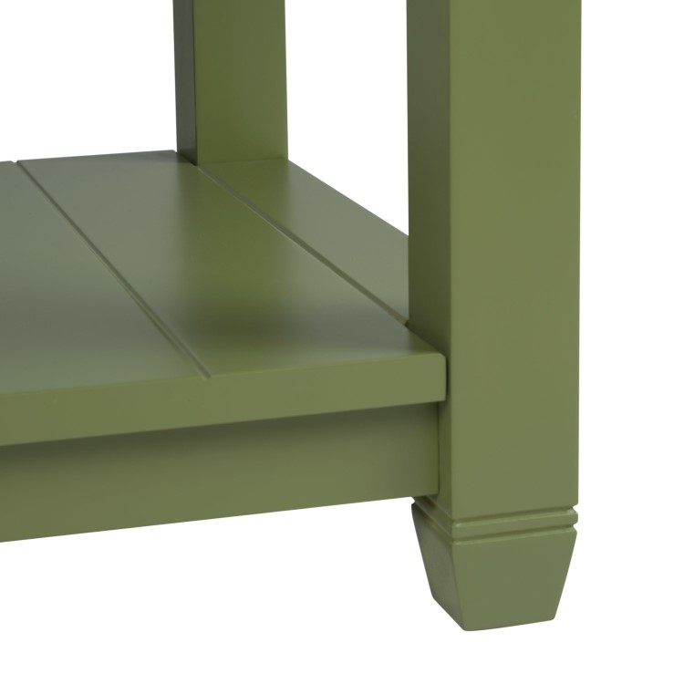 650mm Green Traditional Freestanding Vanity Unit with Basin and Brass Handles - Kentmere