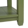850mm Green Traditional Freestanding Vanity Unit with Wood Effect Top and Black Handles - Kentmere