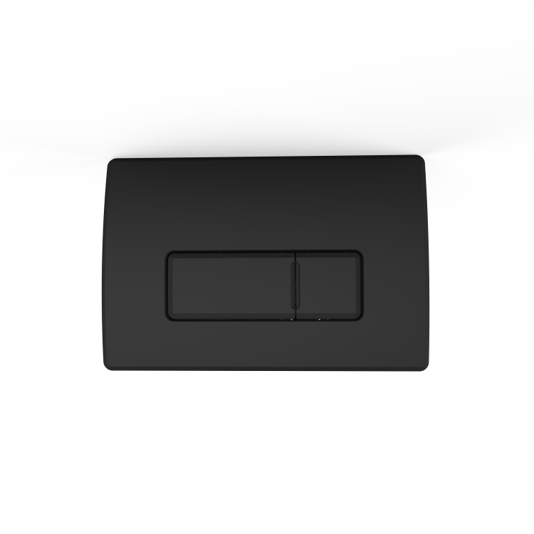 1168mm Wall Hung Toilet Frame & Matt Black Pnuematic Dual Flush Plate with Concealed Cistern - Elira