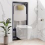 Concealed Cistern 1170mm Pneumatic Frame with Brushed Brass Flush Plate - Elira