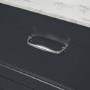 800mm Anthracite Freestanding Marble Top Vanity Unit with Basin - Ashbourne