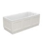 1700mm x 700mm White Wooden Bath Panel Pack - Ashbourne