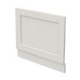 1700mm x 700mm White Wooden Bath Panel Pack - Ashbourne