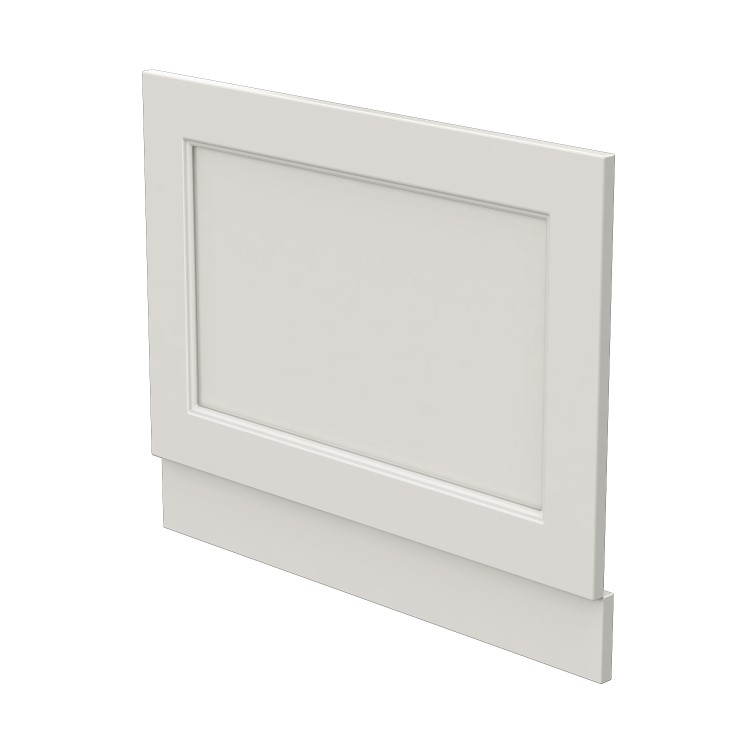 1700mm x 700mm White Wooden Bath Panel Pack - Ashbourne
