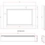 1700mm x 700mm White Wooden Bath Panel Pack - Ashbourne
